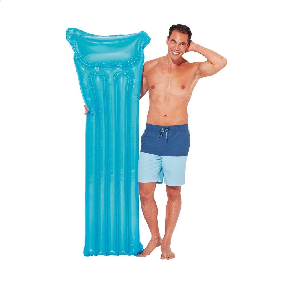 Play Day Inflatable Transparent Air Mat Pool Float